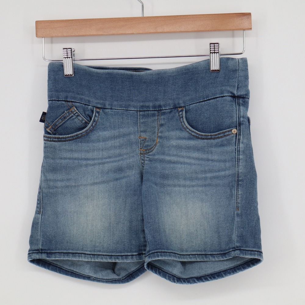 Rock & Republic Denim Shorts Womens 0 Pull-On Blue Stretch Excellent